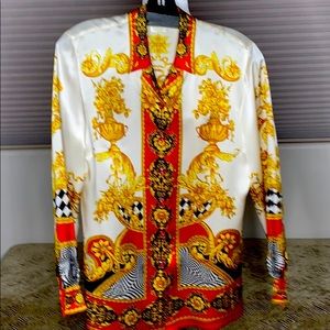 Escada silk screen blouse